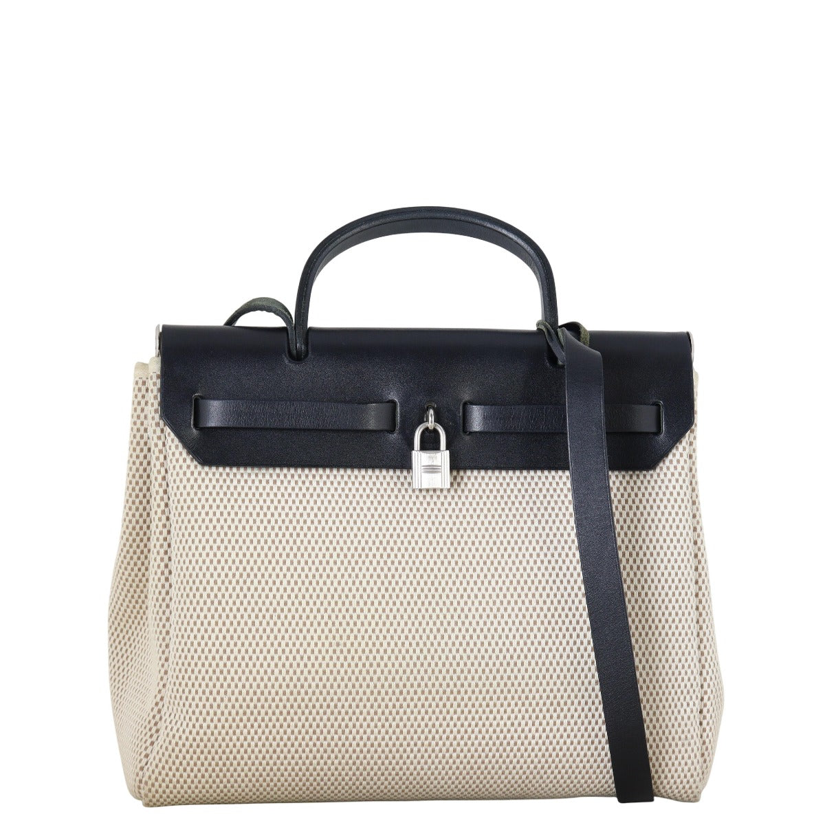 Hermes Herbag Toile Pm Crossbody Bag