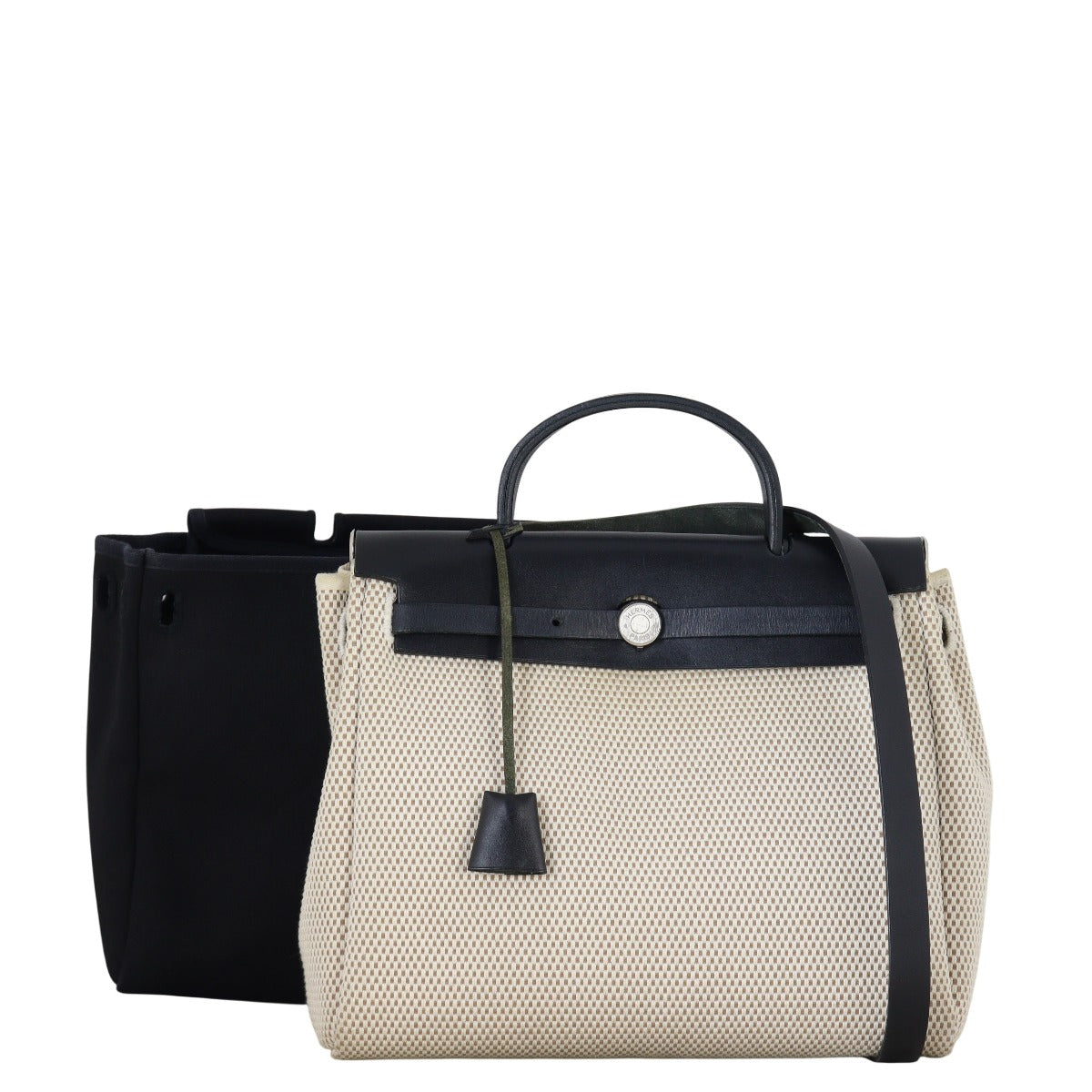 Hermes Herbag Toile Pm Crossbody Bag