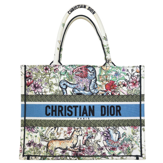 Dior Tote Bag Book Tote D-Constellation Canvas Medium