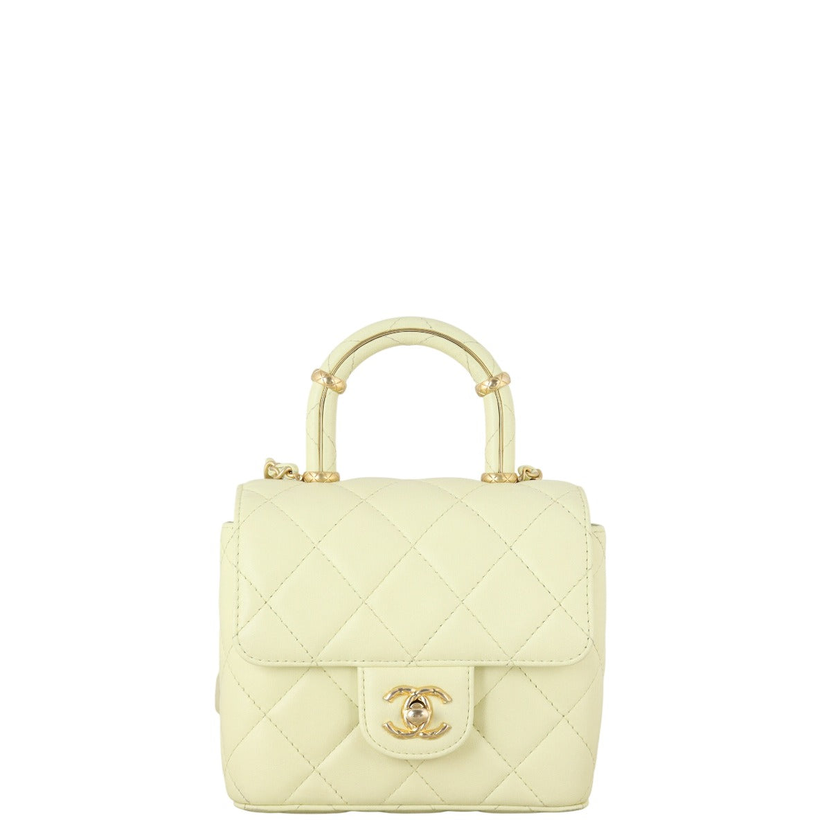 Chanel Crush Top Handle Quilted Mini Crossbody Bag