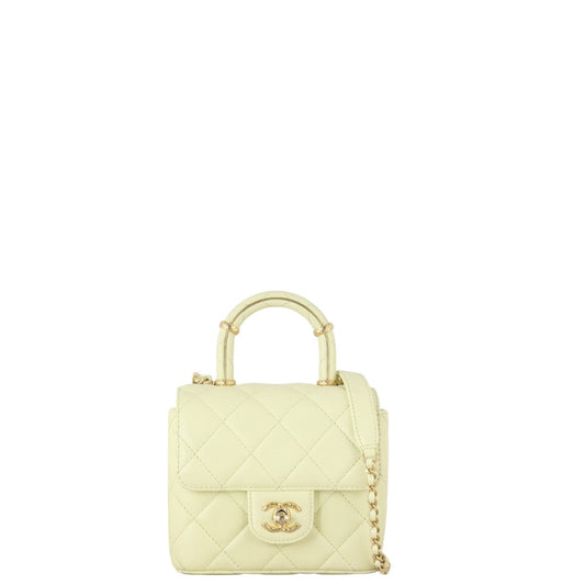 Chanel Crush Top Handle Quilted Mini Crossbody Bag