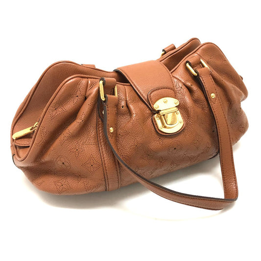 Louis Vuitton M97052 mahina cognac Mahina Runner Monogram Leather Shoulder Bag