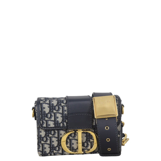 Dior Crossbody Bag 30 Montaigne Box Bag Oblique Canvas Shoulder Bag