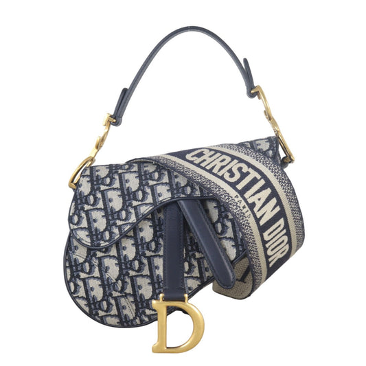 Dior Crossbody Bag Saddle Bag Oblique with Strap Canvas Mini Small Shoulder Bag