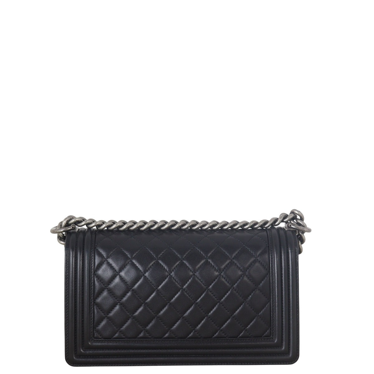 Chanel Boy Old Handbag Quilted Black Crossbody Bag Medium 15072025