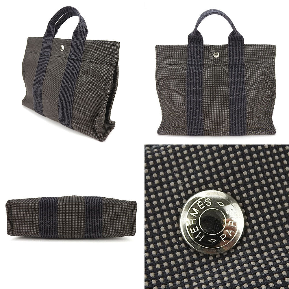 Hermes Tote Bag Her Line Tote Pm Unisex Unisex Canvas Gray