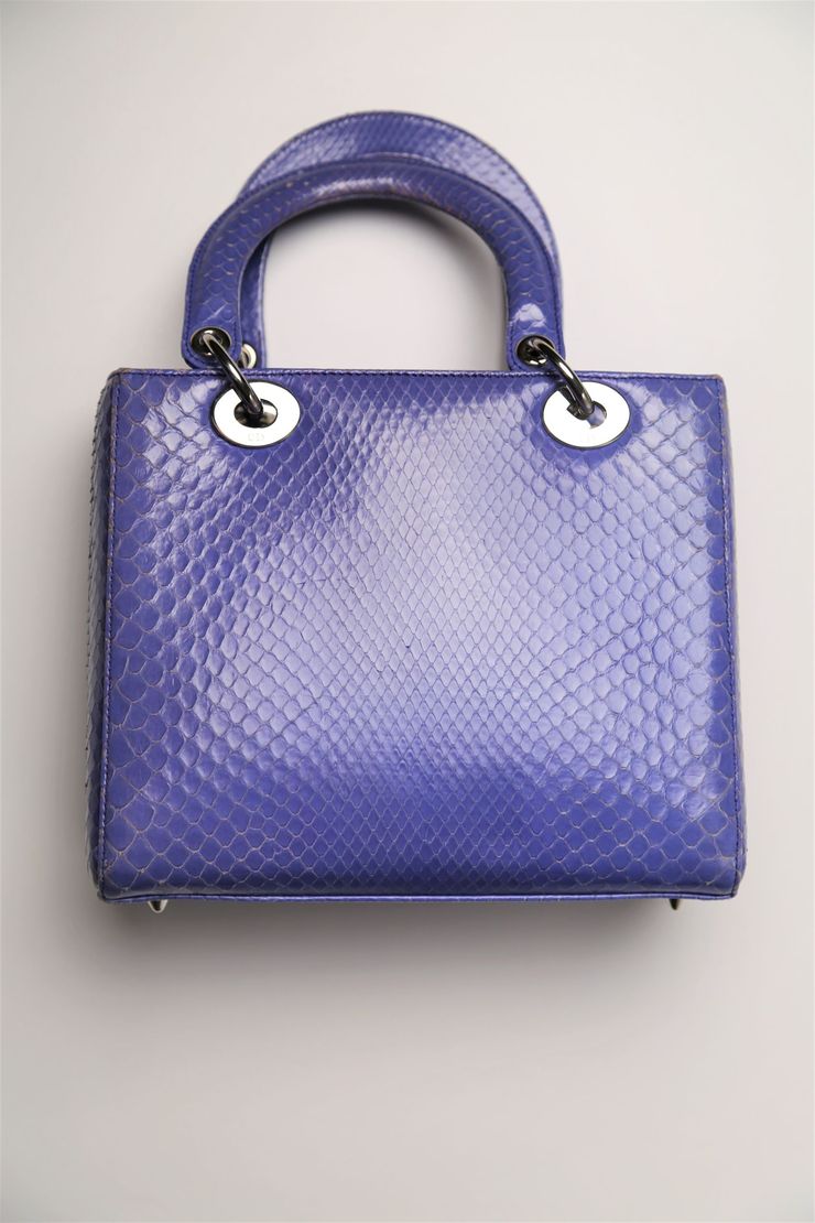 Dior Christian Lady Pitone Crossbody Bag Mini