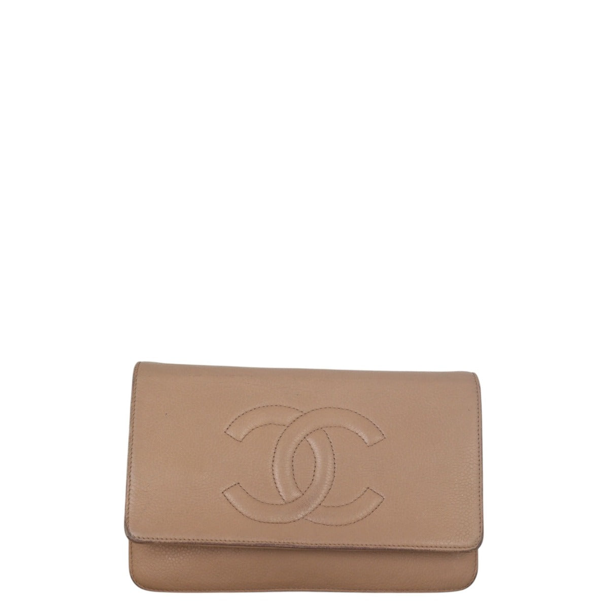 Chanel Timeless Wallet on Handbag Brown Chain Crossbody Bag