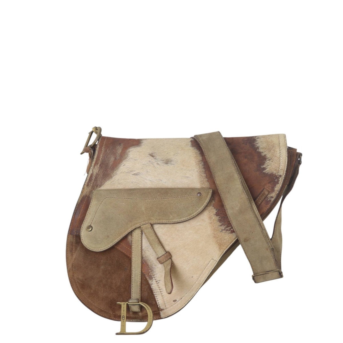 Dior Baudrier Saddle Bag Ponyhair Travel Bag