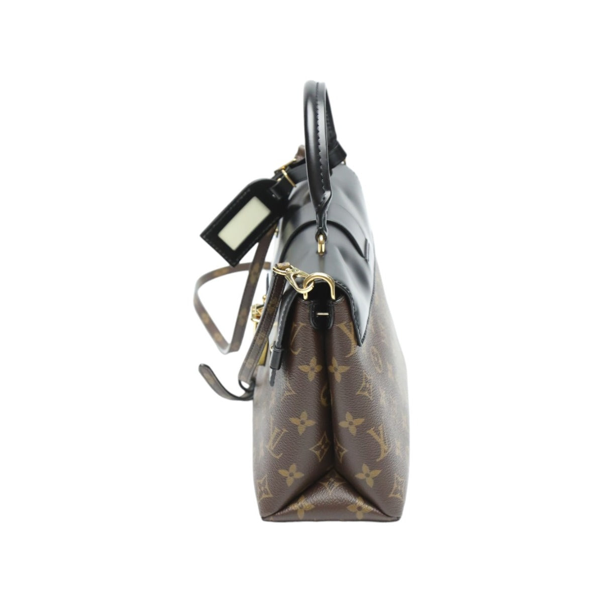 Louis Vuitton M43125 2WAY One-handle Monogram Canvas Brown Flap Shoulder Bag