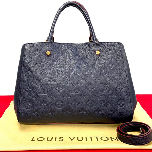 Louis Vuitton M42746 Ann Platt Ann Platt Monogram Navy Shoulder Bag