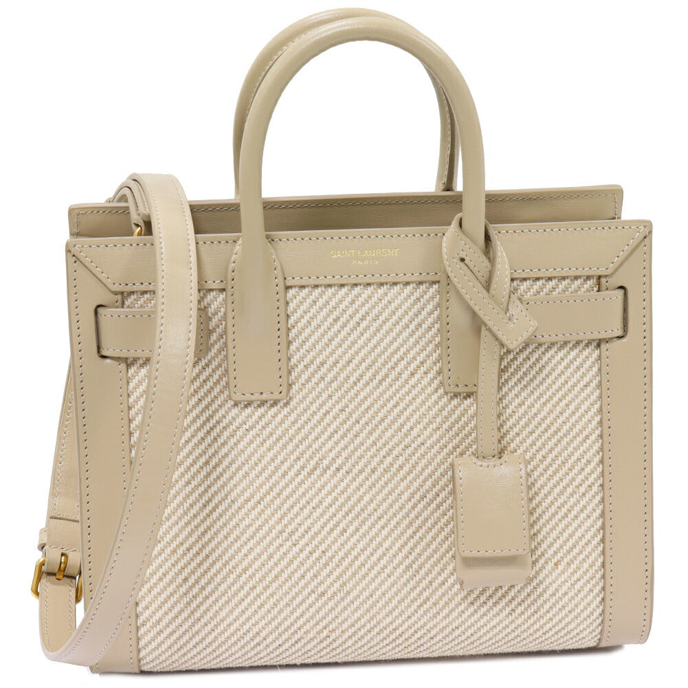 YSL Saint Laurent Paris Calf Sac De Jour 2Way Bag Ct Travel Bag