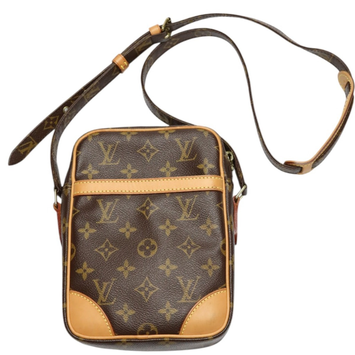 Louis Vuitton M45266 Danube Monogram Canvas Brown Shoulder Bag 0