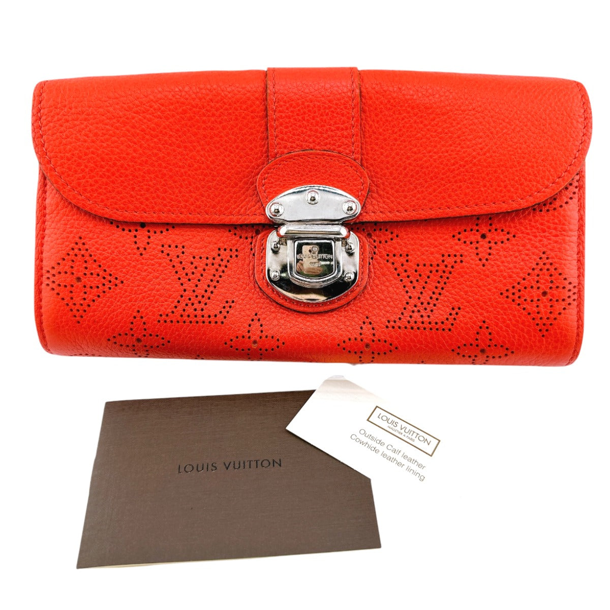 Louis Vuitton Long Purse M58161 Mahina Coraille Monogram Wallet Case
