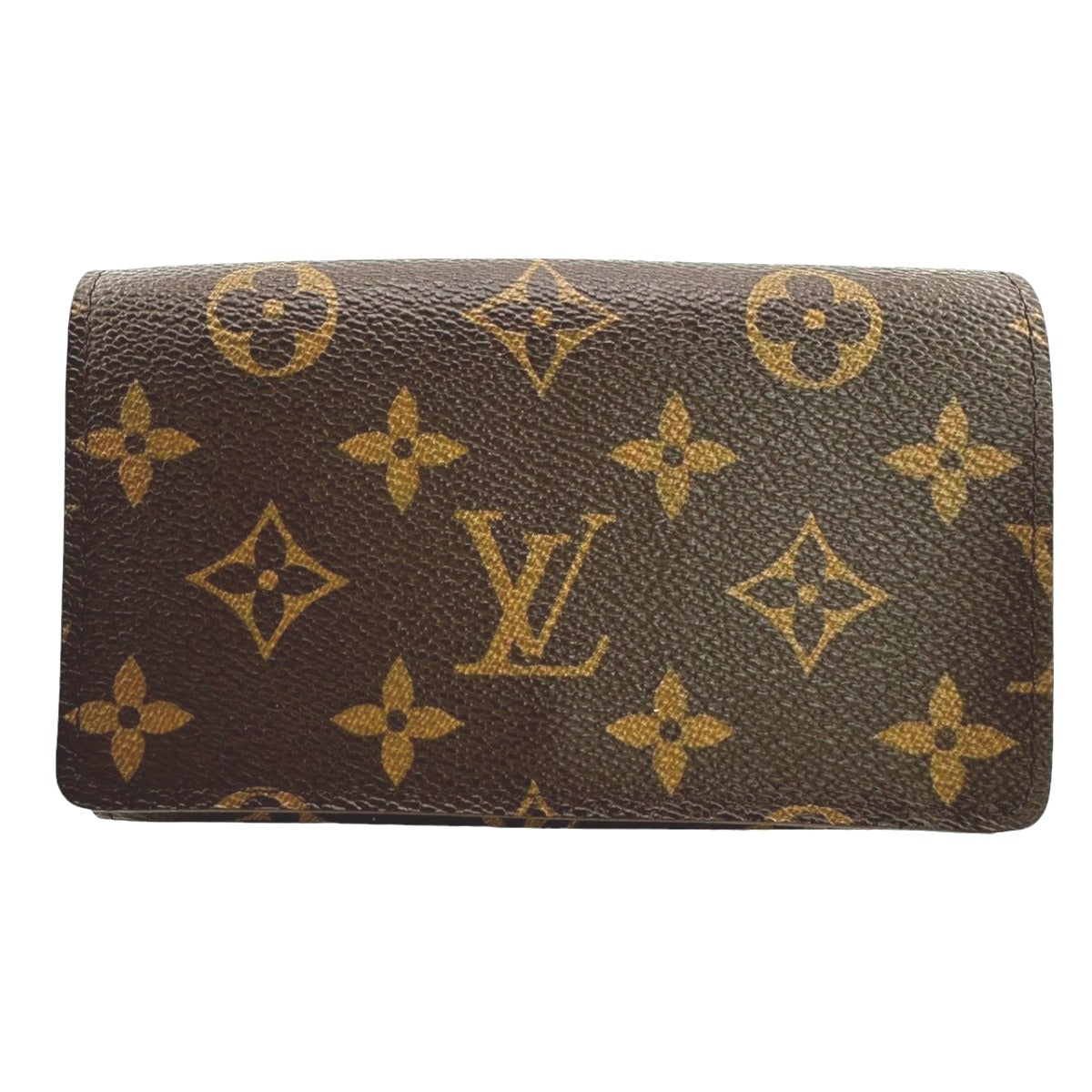 Louis Vuitton Bifold M61736 L-shaped fastener Porto Monogram Canvas Brown Wallet Case
