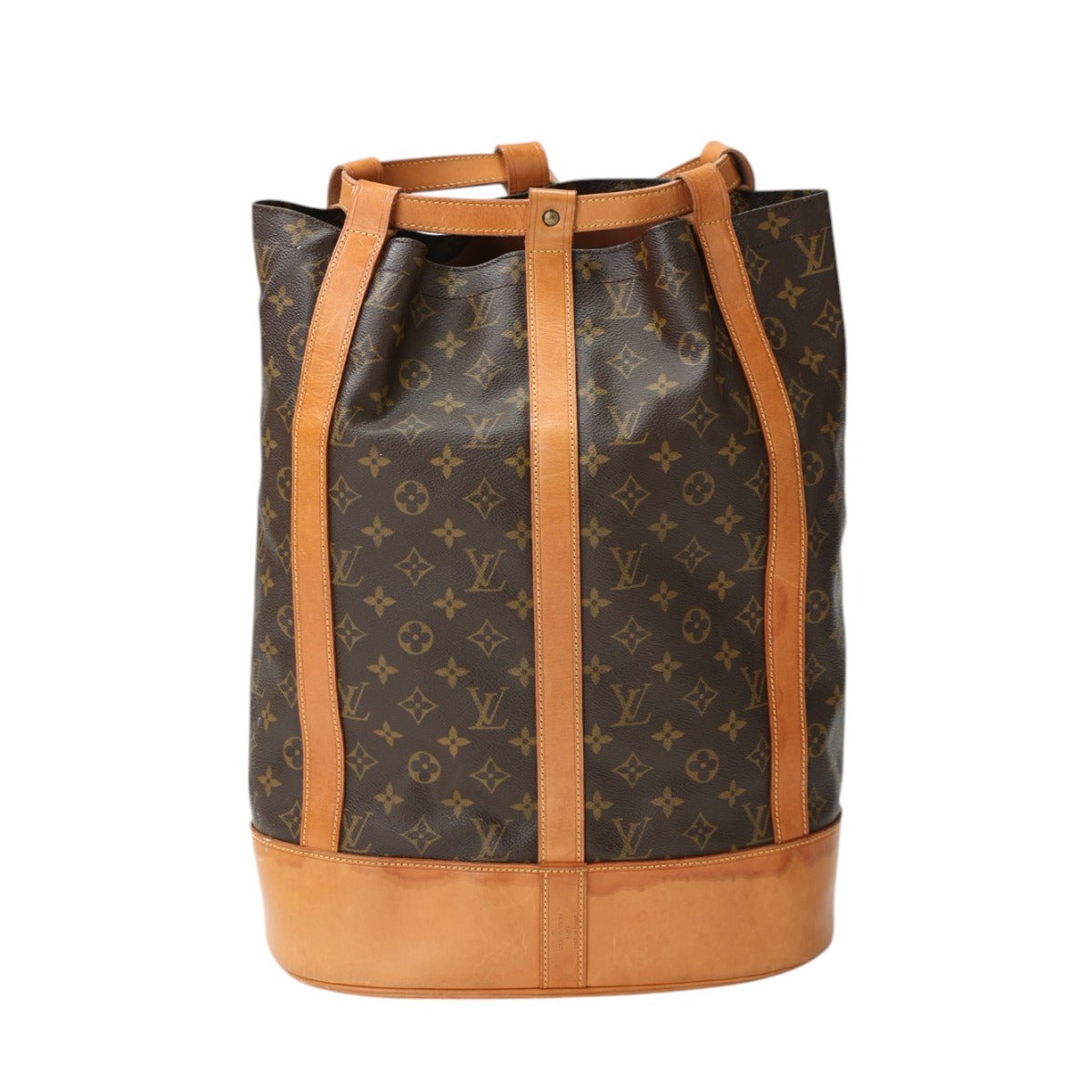 Louis Vuitton M42244 Drawstring RandonneeGM Monogram Leather Canvas Brown Jewelry
