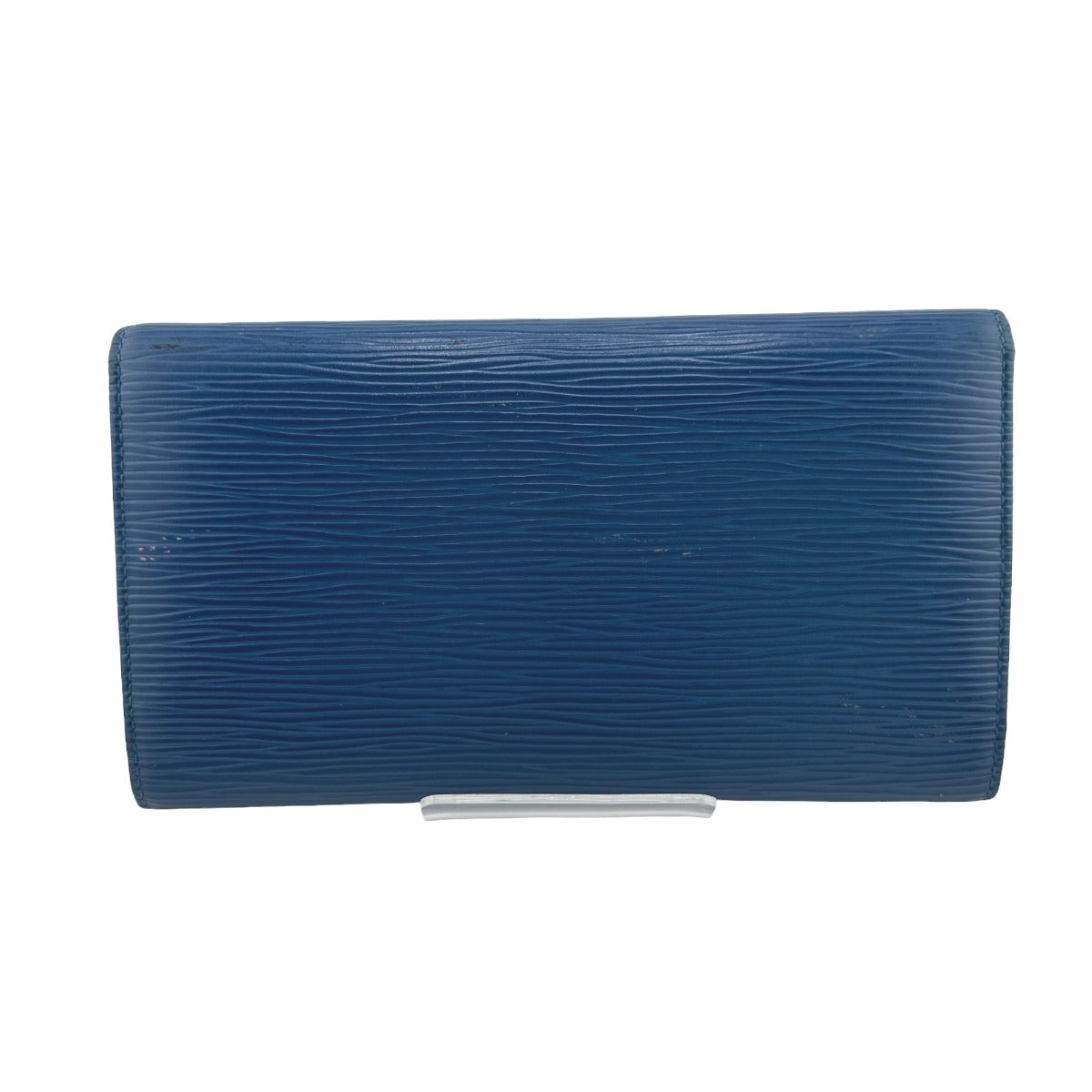 Louis Vuitton Long Purse M63385 Epi Toledo Leather Blue Wallet Case