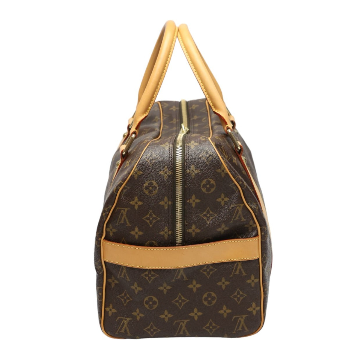 Louis Vuitton Boston Duffel M40074 Carryall Monogram Canvas Brown Travel Bag