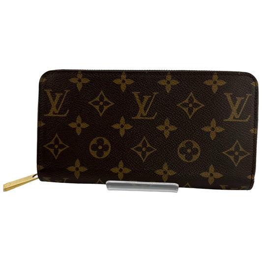 Louis Vuitton Long Purse M42616 Zip Around Monogram Canvas Brown Wallet Case