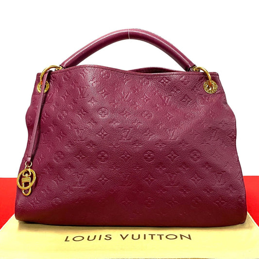 Louis Vuitton M94047 wine- Ann Platt ArtsyMM Monogram Leather Red Shoulder Bag