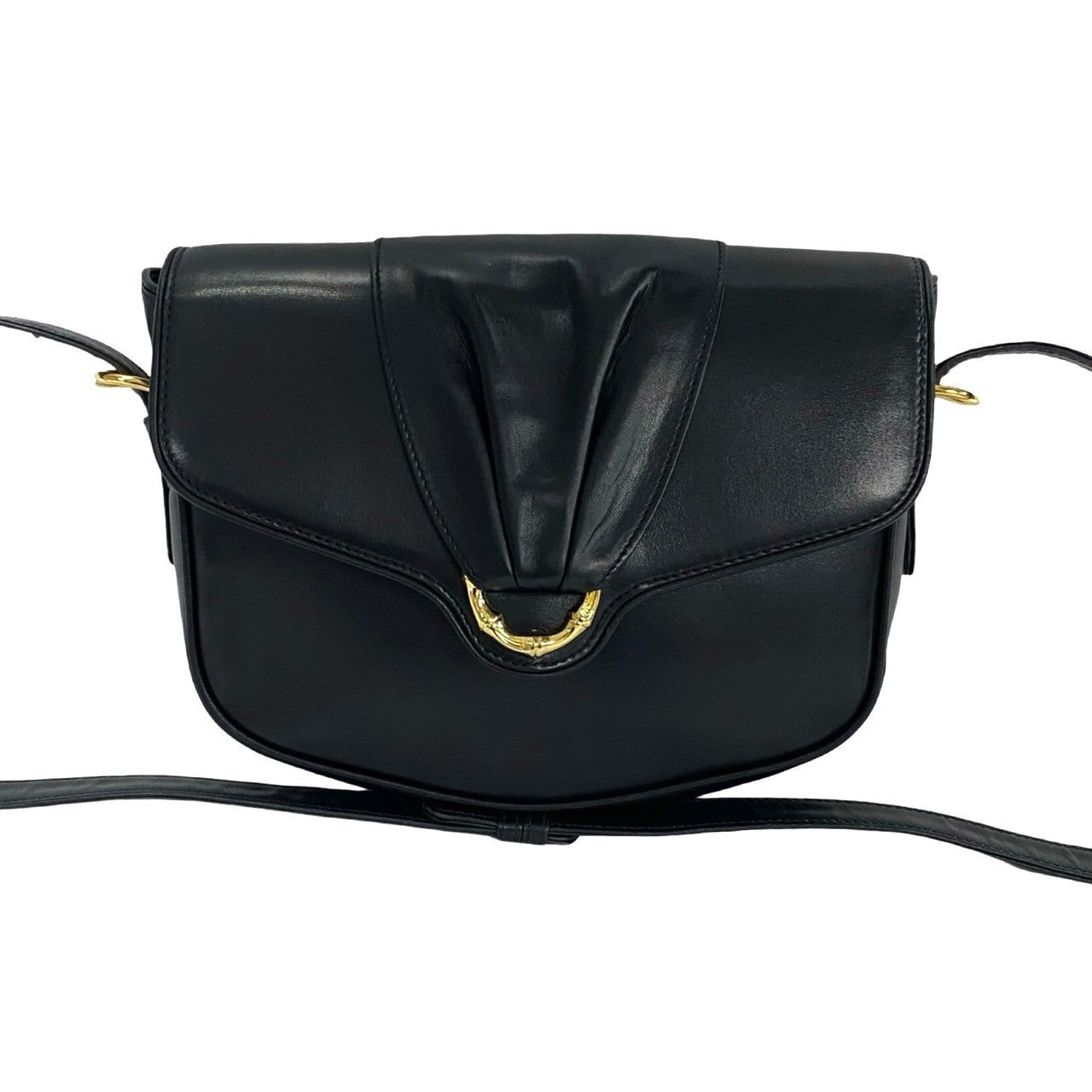 Gucci Old Bamboo Shoulder Bag Leather