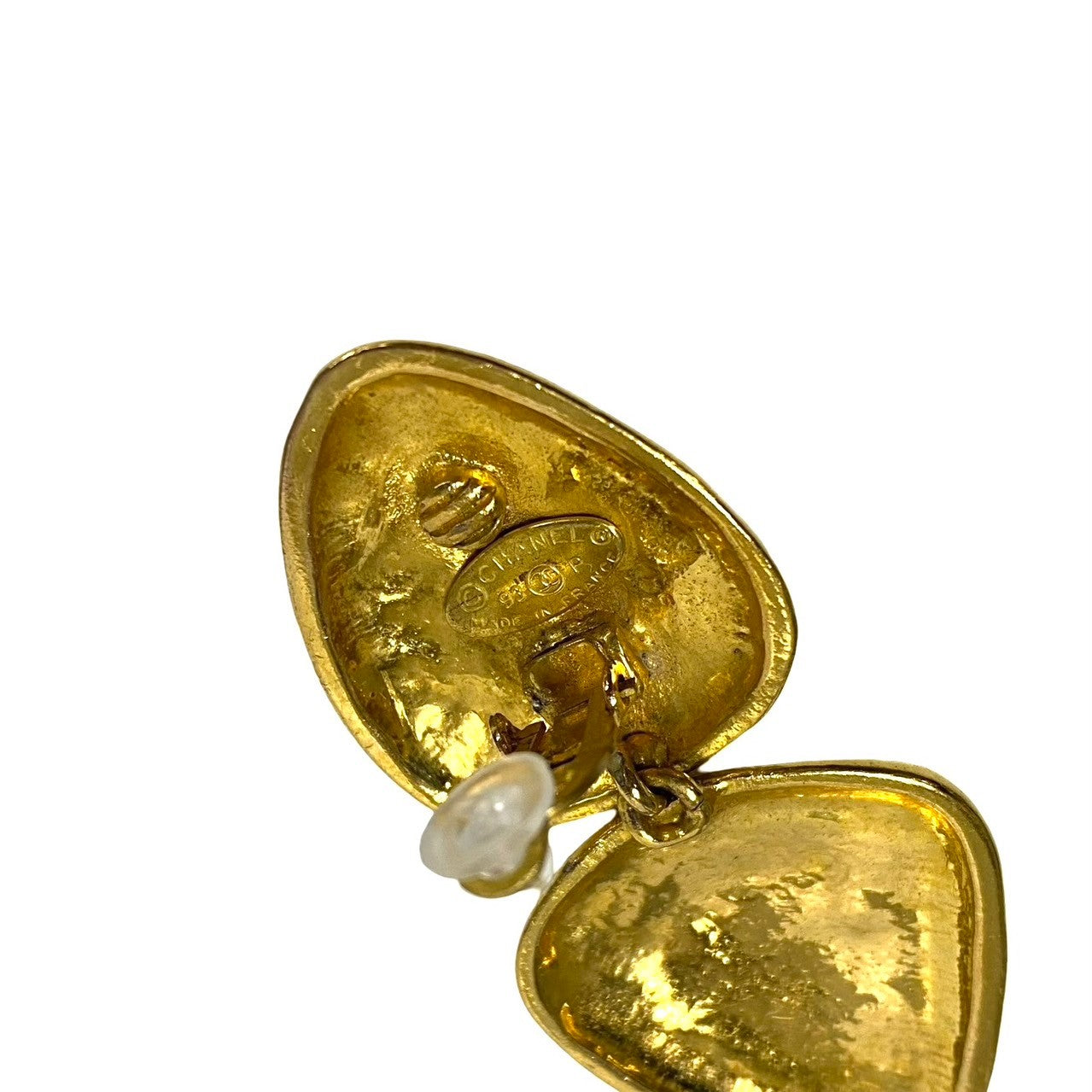 Chanel Coco Mark Earrings Gold Jewelry