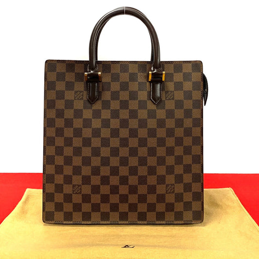 Louis Vuitton N51145 PVC Damier Venice PM Leather Brown Handbag