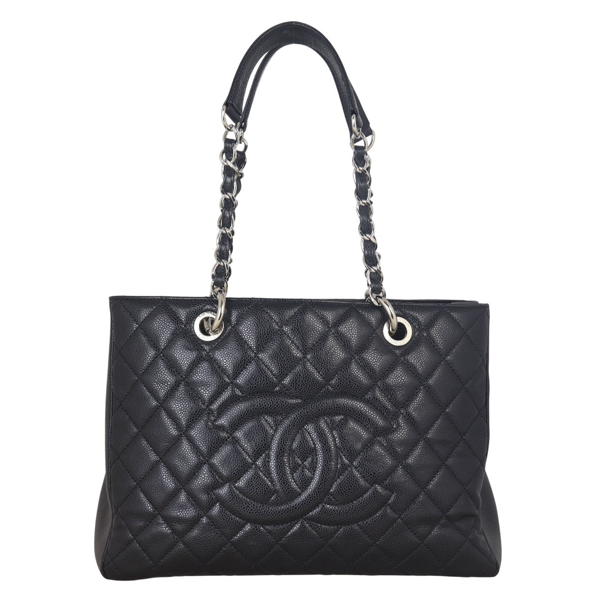 Chanel Grand Shopping Tote Quilted Black Shoulder Bag Tote 30072025