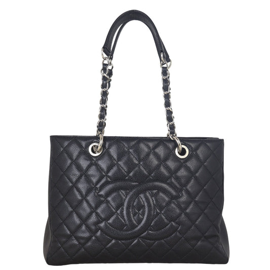 Chanel Grand Shopping Tote Quilted Black Shoulder Bag Tote 30072025