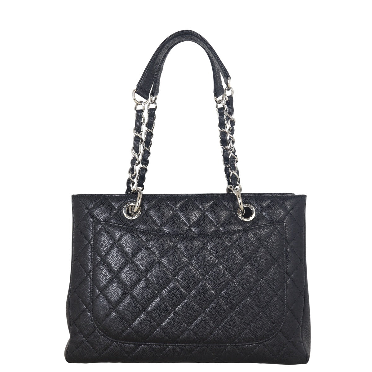 Chanel Grand Shopping Tote Quilted Black Shoulder Bag Tote 30072025
