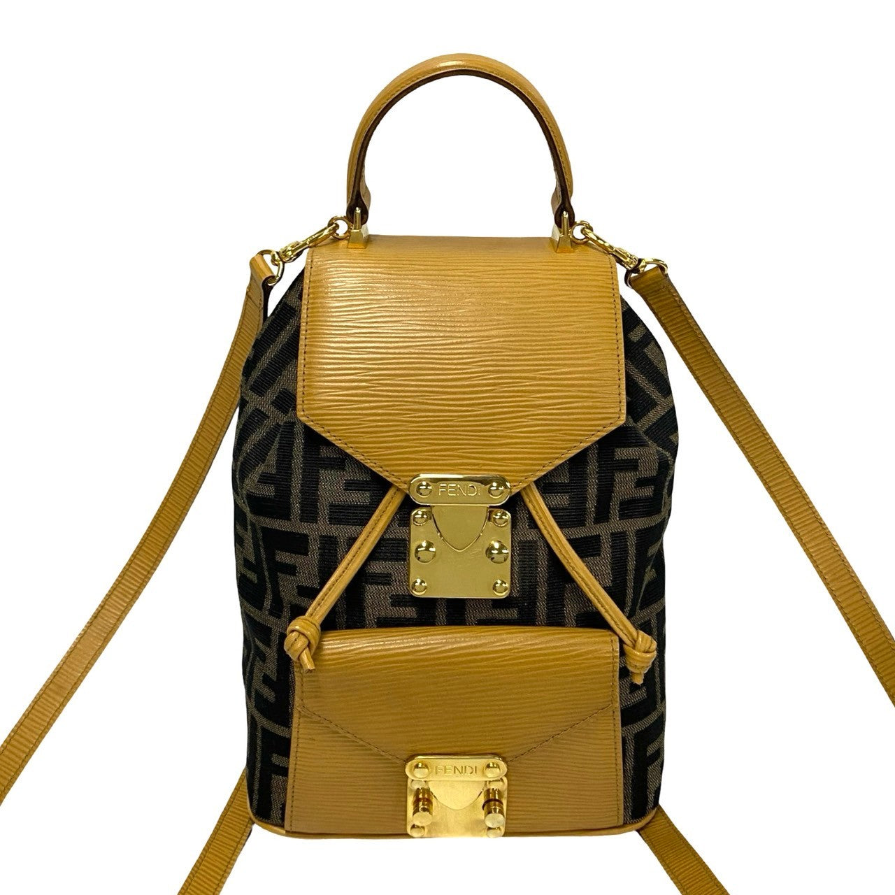 Fendi Backpack Canvas Brown