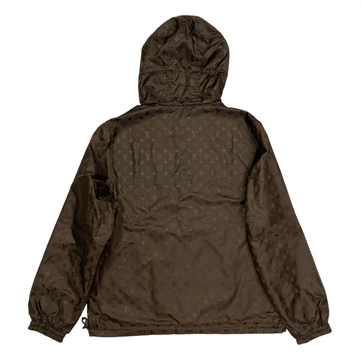 Louis Vuitton Blouson Polyamide reversible 48 Monogram Nylon Brown Handbag
