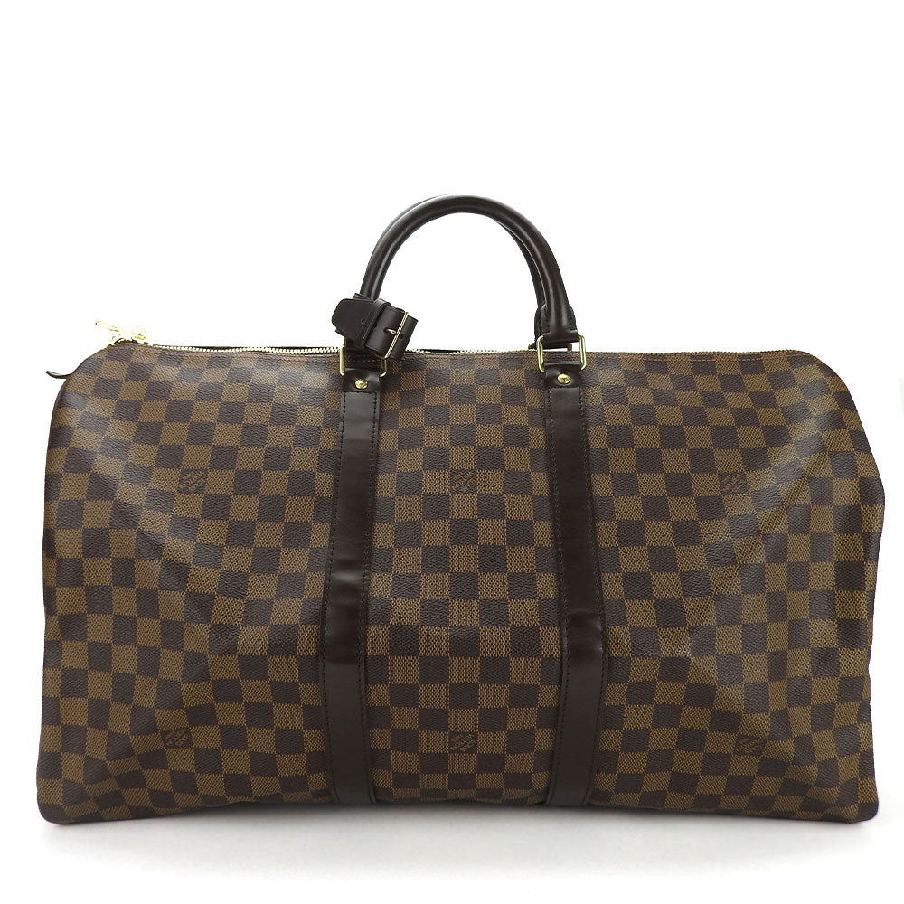 Louis Vuitton Boston Duffel N41427 Damier Keepall Brown Travel Bag