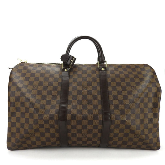 Louis Vuitton Boston Duffel N41427 Damier Keepall Brown Travel Bag