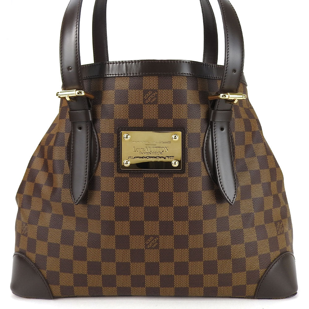 Louis Vuitton N51204 Damier HamsteadMM Brown Tote Bag