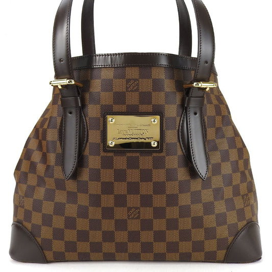 Louis Vuitton N51204 Damier HamsteadMM Brown Tote Bag