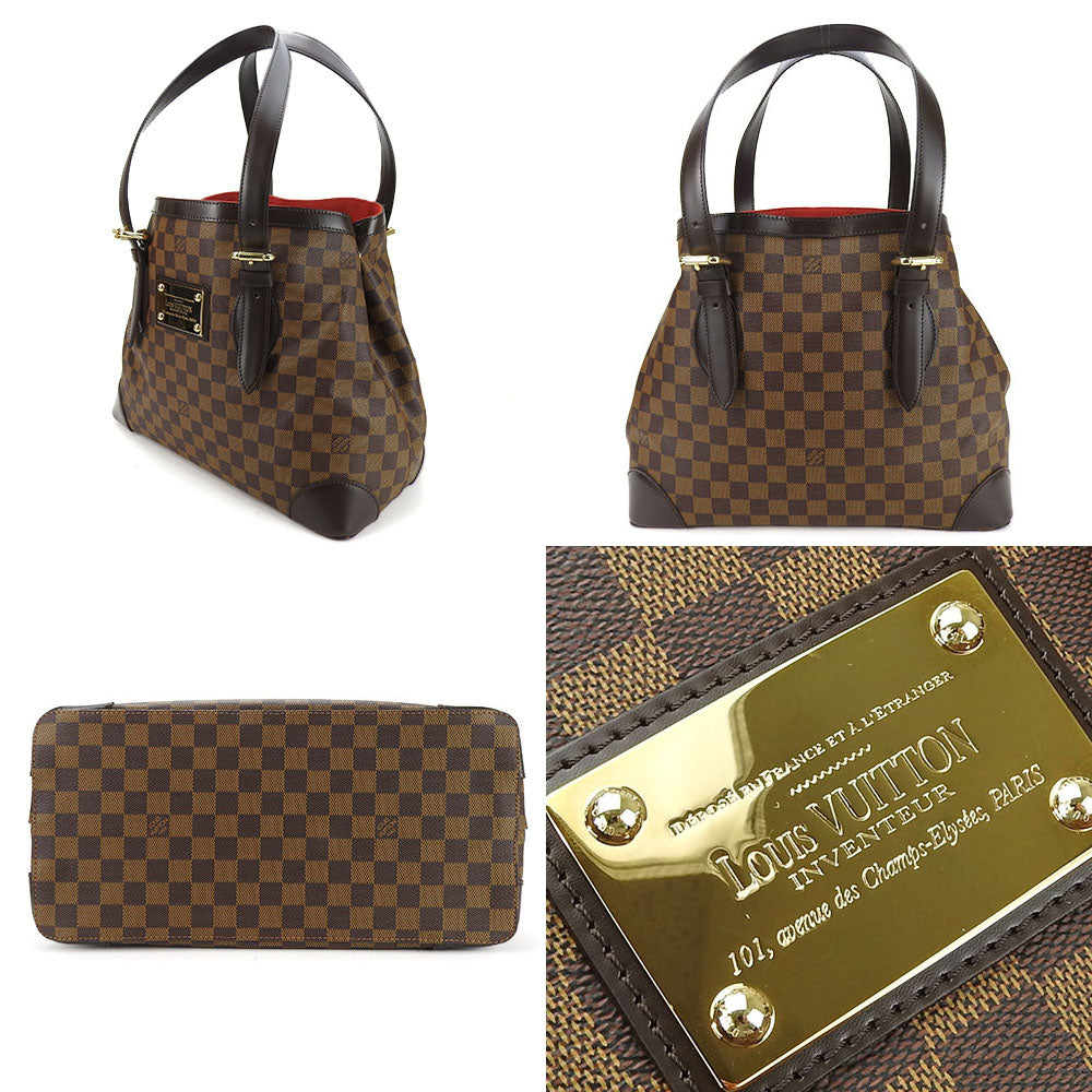 Louis Vuitton N51204 Damier HamsteadMM Brown Tote Bag