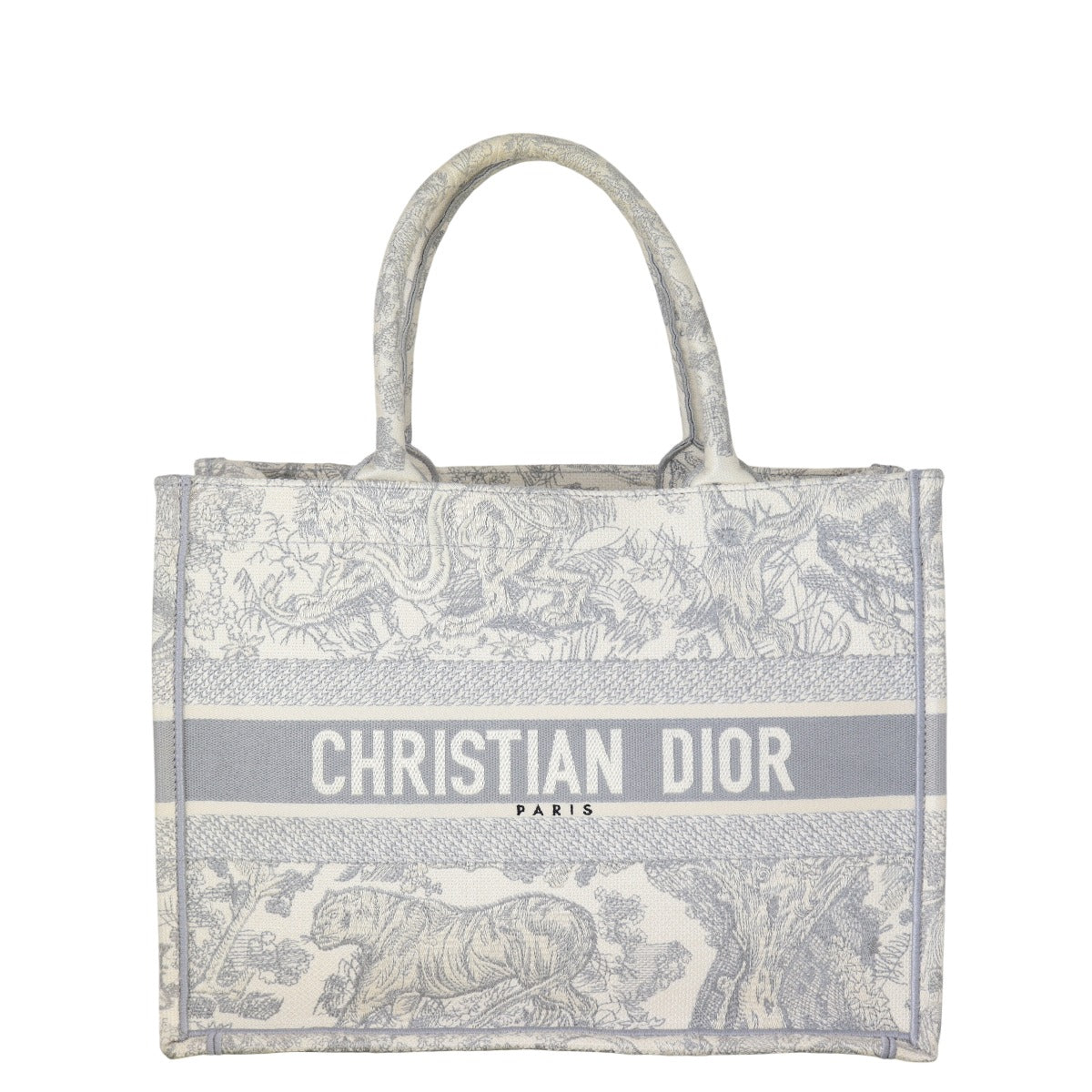 Dior Book Tote Toile De Jouy Reverse Handbag Medium Tote Bag