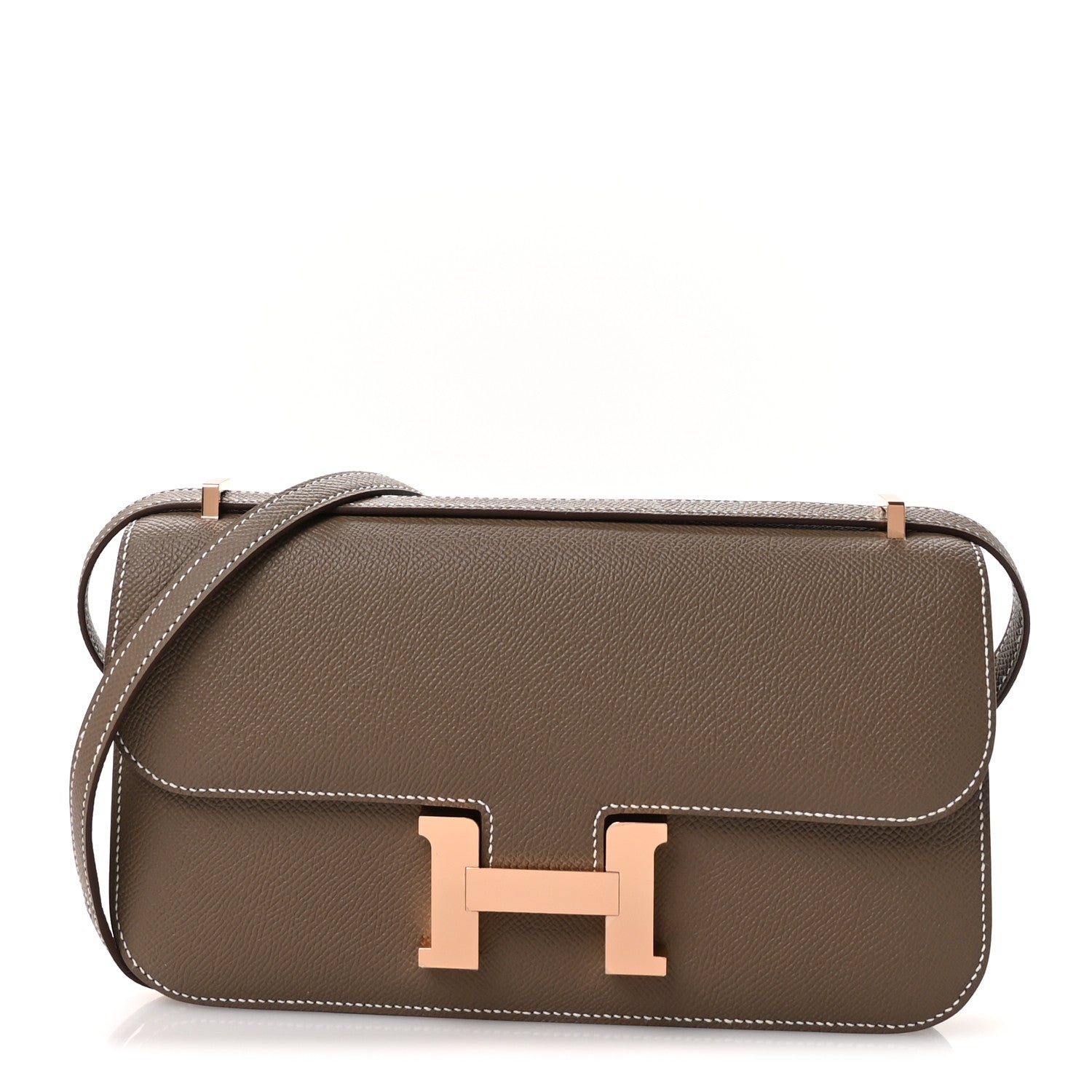 Hermes Epsom Constance Elan Etoupe Handbag Travel Bag 25 Etoupe 1731222