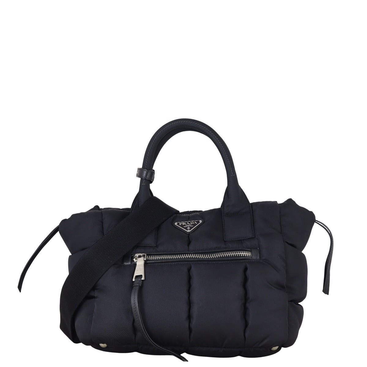 Prada Tessuto Bomber Tote Handbag Nylon Medium Tote Bag