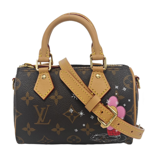 Louis Vuitton x Takashi Murakami Speedy Nano Flower Monogram Handbag