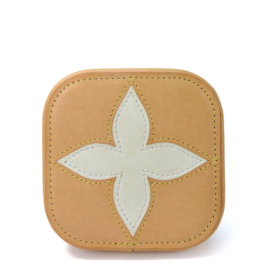 Louis Vuitton Accessory pouch Accessory flower Boite Monogram Leather Beige Handbag