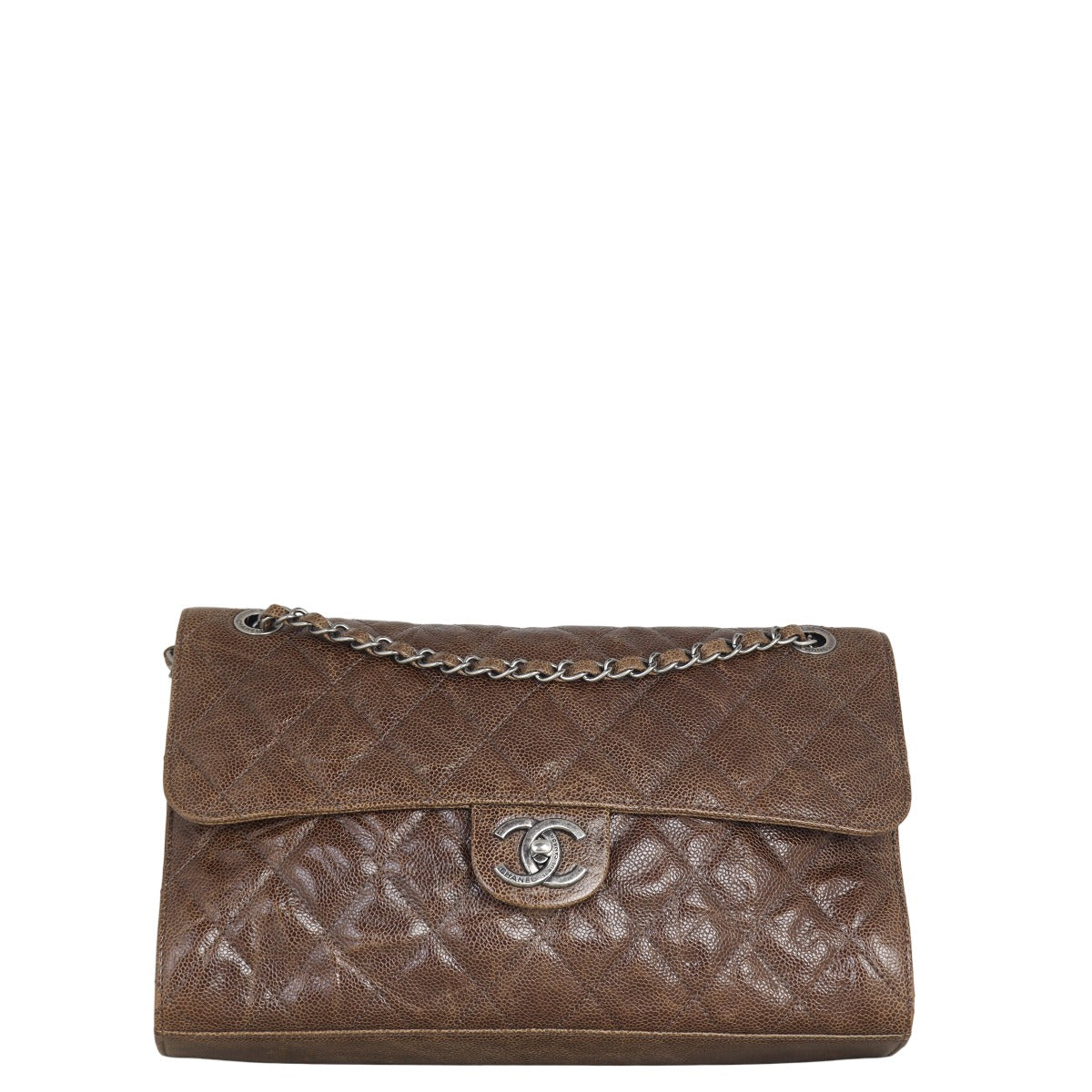 Chanel CC Crave Bag Quilted Brown Shoulder Bag