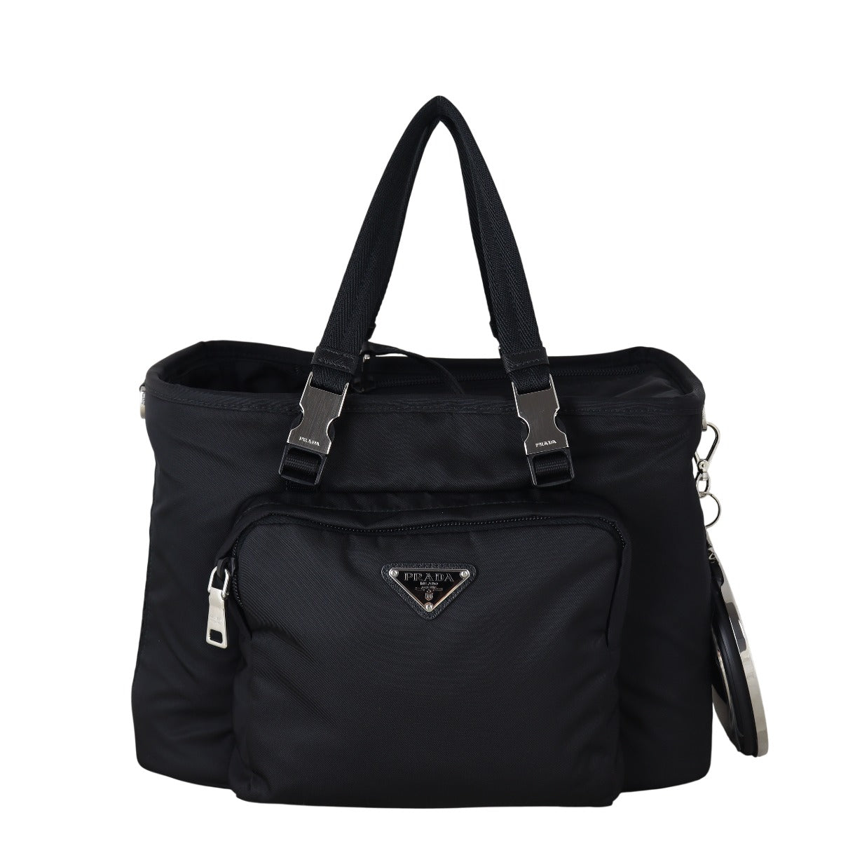 Prada Re And Saffiano Pet Bag Nylon Travel Bag