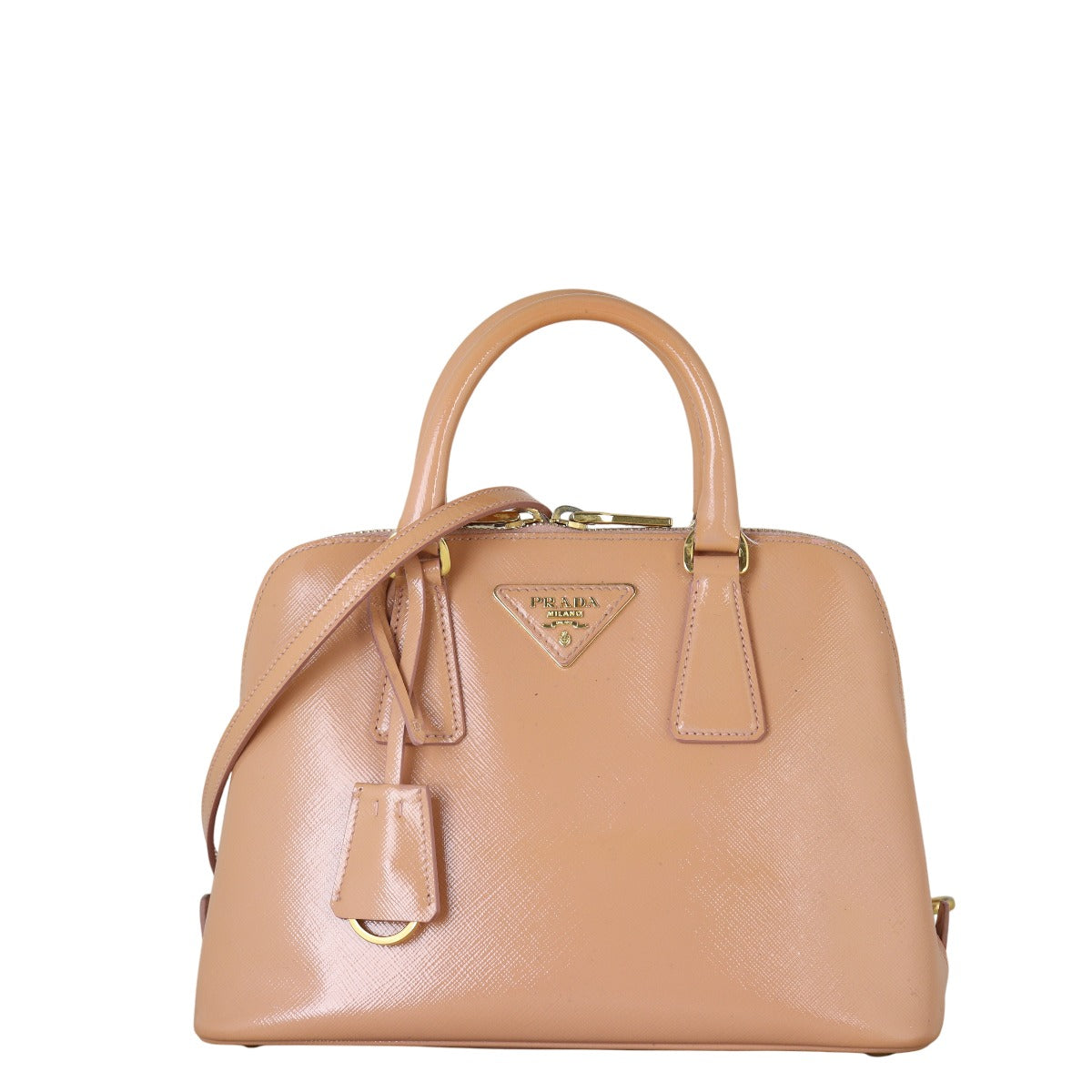 Prada Crossbody Bag Lux Dome Saffiano Small Shoulder Bag