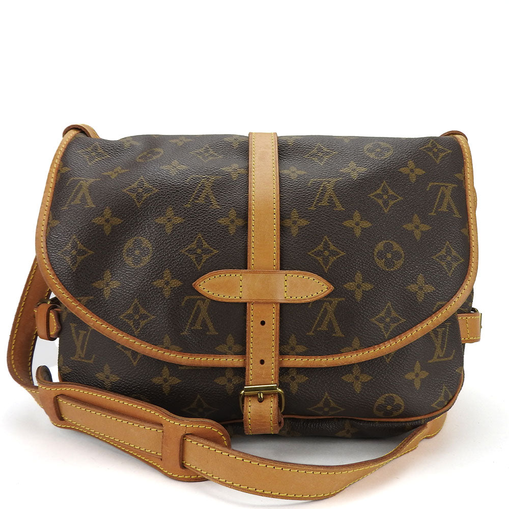 Louis Vuitton M42256 Saumur 30 Monogram Brown Shoulder Bag