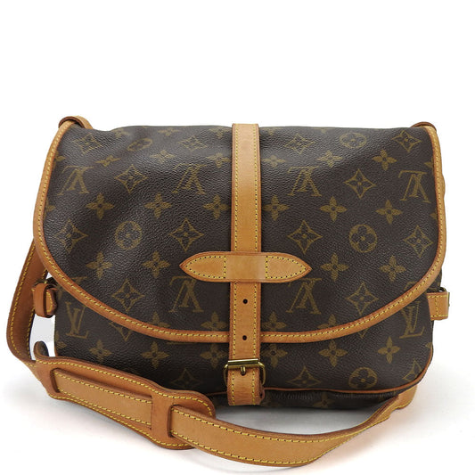 Louis Vuitton M42256 Saumur 30 Monogram Brown Shoulder Bag