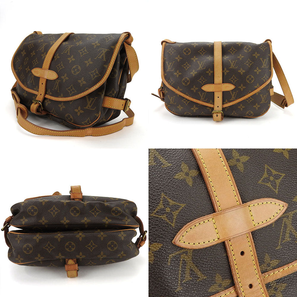 Louis Vuitton M42256 Saumur 30 Monogram Brown Shoulder Bag