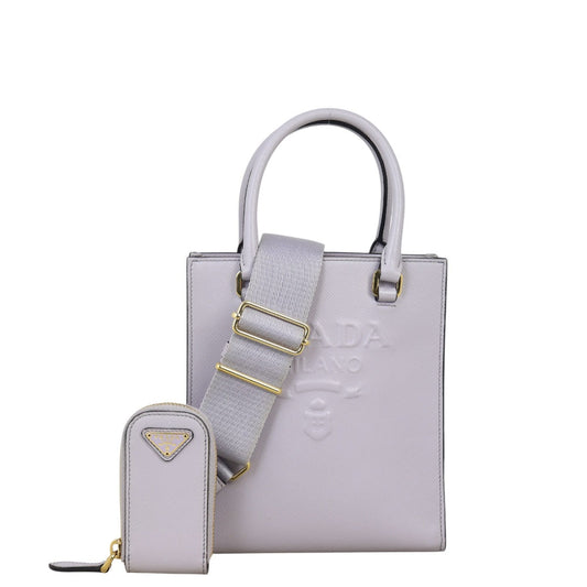 Prada Tote Bag Tote Saffiano Small Logo Shoulder Bag