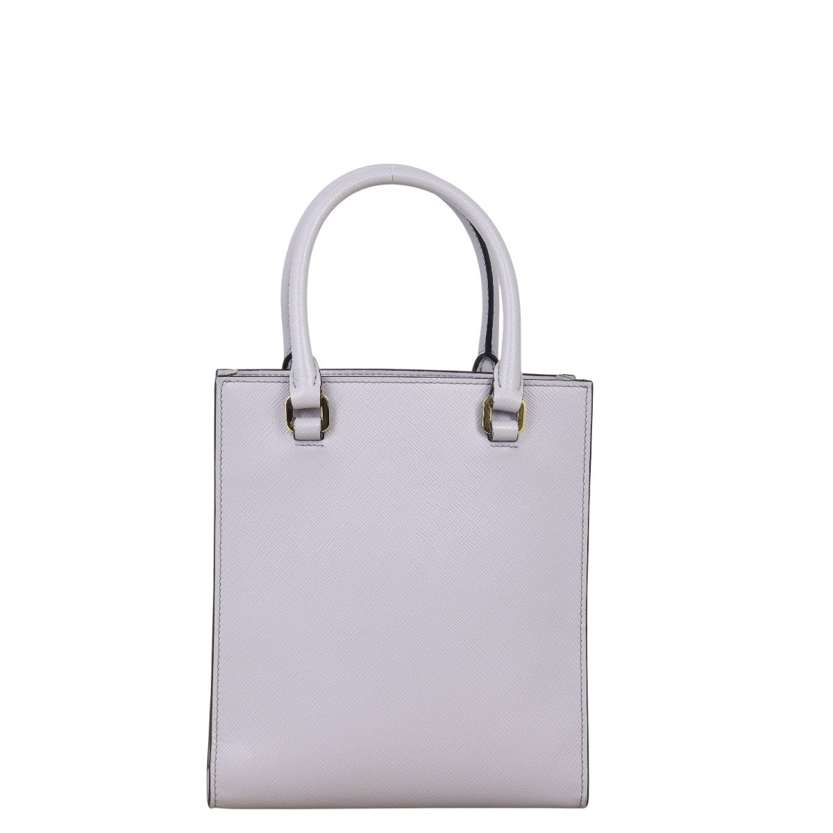 Prada Saffiano Embossed Tote Handbag Small Logo Tote Bag
